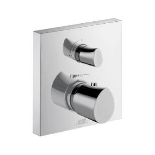 Hansgrohe Starck Organic 2 Handle Thermostatic Shower Faucet Trim Kit in Chrome (Valve Not Included) 12716001