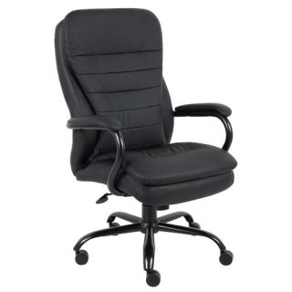 Boss Office Products Adjustable High Back Plush Executive Chair