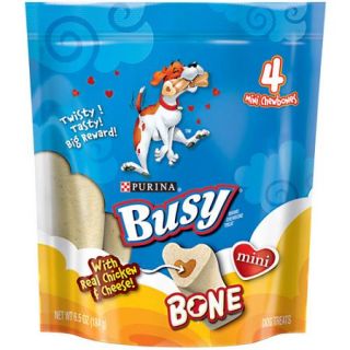 Purina Busy Bone with Chicken & Cheese Mini Dog Treats 4 ct Pouch