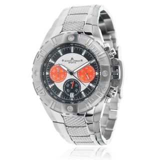 Jacques Lemans Mens Stainless Steel Water Resistant Analog Link Watch