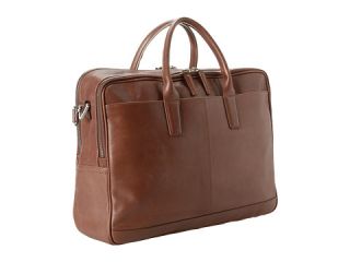 Cole Haan Madison Collection Double Zip Brief Mahogany