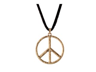 lucky brand openwork peace necklace