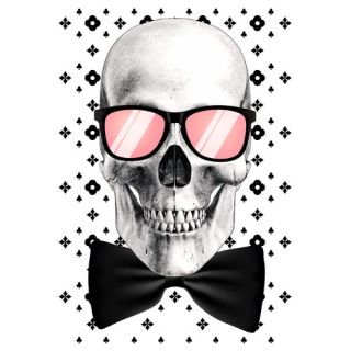 Mr Bonehead Chic Graphic Art on Canvas by Salty & Sweet