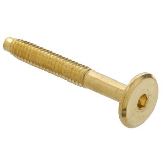 The Hillman Group 6 Count 1/4 In x 1.562 in Flat Head Brass Plated Allen Drive Interior Binding Post Screws