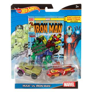Hot Wheels Marvel 164 Scale Car 2 Pack with Comic Book   Spider Man vs. Venom (Color/Styles May Vary)    Mattel