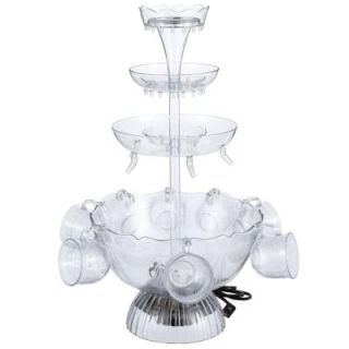 Nostalgia Electrics Lighted Party Fountain with 8 Cups LPF 210