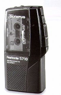 Olympus Pearlcorder S710 Microcassette Recorder   E55787 —