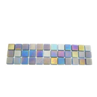 12 x 3 Delfino Bermuda Pearl Glass Listello Tile