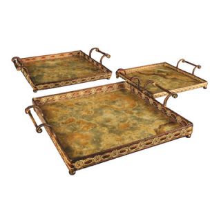 Certified International Bistro 5 Piece Sectional Serving Tray Set