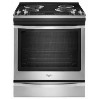 Whirlpool 6.2 cu. ft. Slide In Electric Range with Self Cleaning Oven in Stainless Steel WEC530H0DS