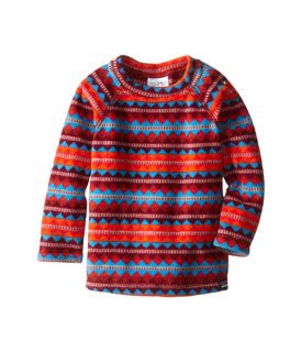 Patagonia Kids Baby Micro D Crew Infant Toddler Diamond Stripe French Red