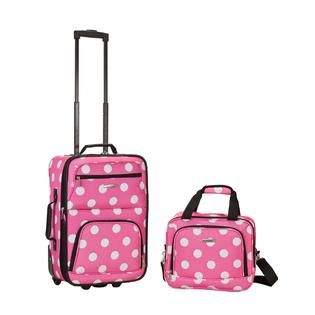 Pc Pink Upright & Tote Luggage Set Fashionable Travel Duo from