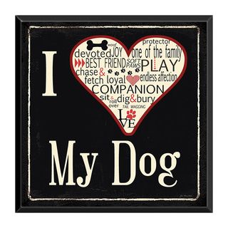 Love My Dog Ready to Hang Pet Plaque