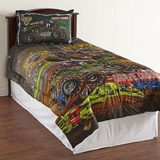Monster Jam Boys Microfiber Comforter   Monster Trucks   Home   Bed