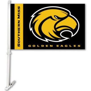BSI Products NCAA 11 in. x 18 in. Southern Miss 2 Sided Car Flag with 1 1/2 ft. Plastic Flagpole (Set of 2) DISCONTINUED 97065