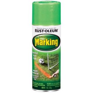Rust Oleum Specialty 11 oz. Fluorescent Green Marking Spray Paint (Case of 6) 1989830