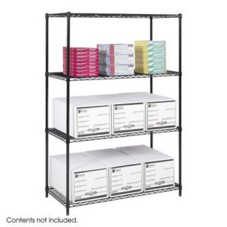 Safco Products Company Industrial 4 Shelf Shelving Unit Starter