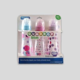 The First Years Gumdrop Wide Neck Bottle 1 Pack 4 oz Girl
