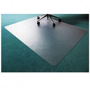 Floortex  Polycarbonate Chair Mat, 48 x 53, Clear