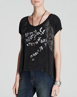 Free People Tee   Graphic Embellished