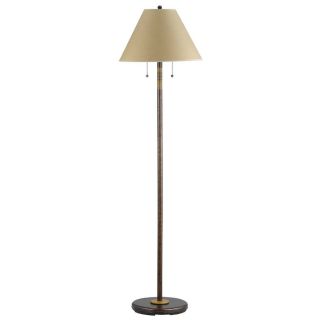 Axis 70 in 3 Way Rust Indoor Table Lamp with Fabric Shade
