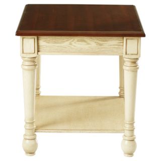 Three Posts Classic Two Tone End Table