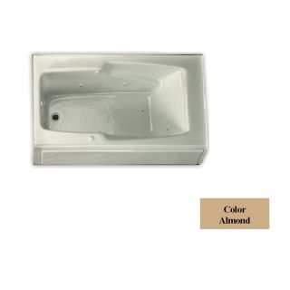 Laurel Mountain Replacement Trade Almond Acrylic Rectangular Skirted Bathtub with Left Hand Drain (Common 32 in x 60 in; Actual 18.5 in x 32 in x 59.75 in)