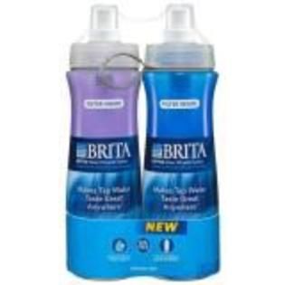 Brita Soft Sided 2ct Water Filtration Bottle, Dk Blue/Violet