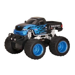 New Bright 124 R/C FF Monster Truck   Blue   Toys & Games   Vehicles