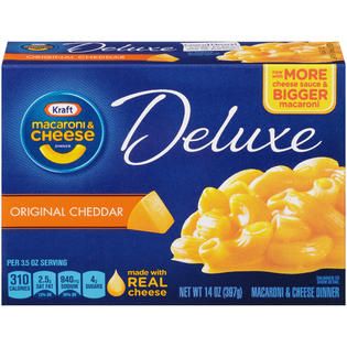 Kraft Deluxe Original Cheddar Macaroni & Cheese Dinner 14 OZ BOX