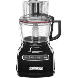 KitchenAid ExactSlice 9 Cup Food Processor with External Adjustable Lever in Onyx Black KFP0933OB
