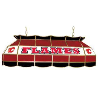 NHL Calgary Flames 40 inch Stained Glass Tiffany Style Lamp   Home