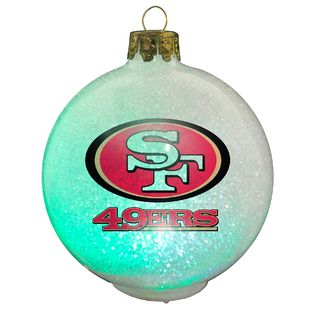 San Francisco 49ers NFL LED Color Changing Christmas Ornament