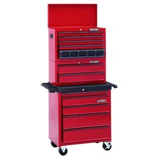 Craftsman 26 in. 5 Drawer Homeowner Rolling Cabinet   Red   Tools