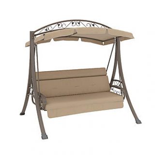 CorLiving Nantucket Patio Swing with Arched Canopy