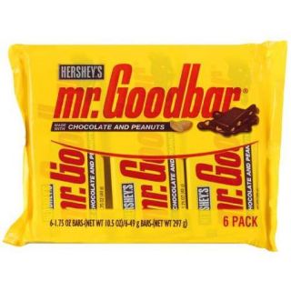 Hershey's Mr. Goodbar Made w/Peanuts Chocolate, 6 Ct