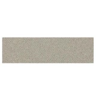 Daltile Identity Cashmere Gray Fabric 4 in. x 12 in. Porcelain Bullnose Floor and Wall Tile MY25S44C91P1