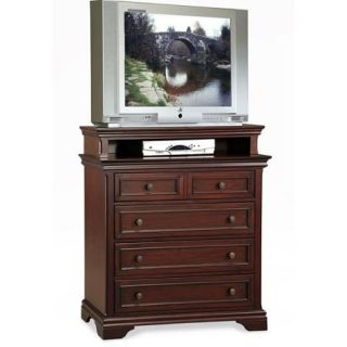 Home Styles Lafayette Media Chest, Rich Cherry