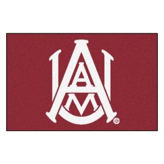 FANMATS NCAA Alabama A&M University Maroon 1 ft. 7 in. x 2 ft. 6 in. Accent Rug 2665
