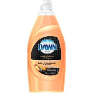 Ultra Dawn Hand Renewal Peach & Almond Scent Dishwashing Liquid, 18 fl oz