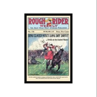 Rough Rider Weekly King of The Wild West's Long Dry Drive Print (Unframed Paper Print 20x30)