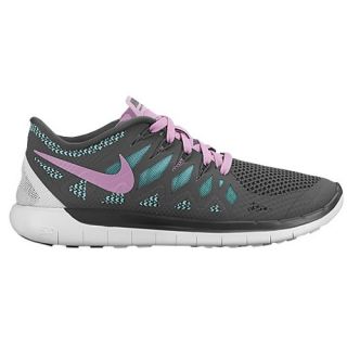 Nike Free 5.0 2014   Womens   Running   Shoes   Dark Grey/Light Magenta/Hyper Turquoise
