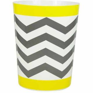 Mainstays Chevron Wastebasket, Yellow