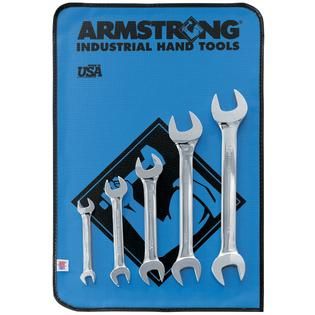 Armstrong 5 pc. Full Polish Open End Wrench Set   Tools   Wrenches