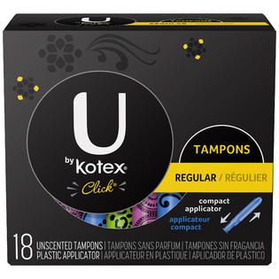 Kotex Click Regular Unscented Tampons 18 CT BOX   Health & Wellness