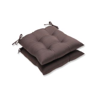 Pillow Perfect Outdoor Brown Wrought Iron Seat Cushion (Set of 2)