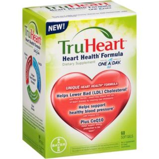 TruHeart Heart Health Formula Dietary Supplement Softgels, 60 count