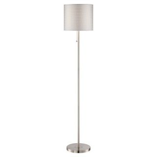 Lite Source Sebille II 1 LT Floor Lamp   Polished Steel