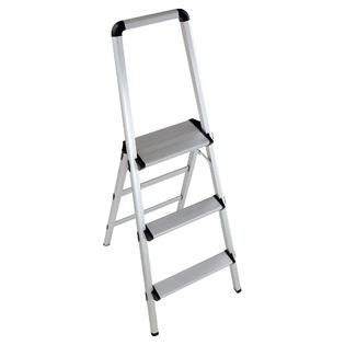 Louisville Ladder FH1008 Fiberglass Shelf Ladder, 8 Feet, 300