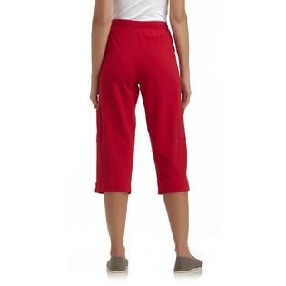 Basic Editions   Womens Knit Capri Pants